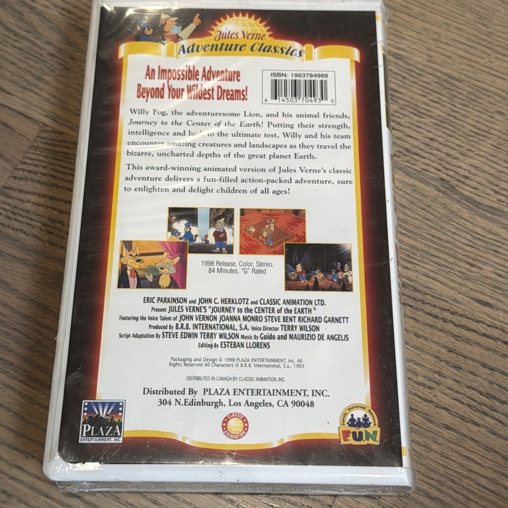 Journey to the Center of the Earth VHS 1998 Adventure Classics Jules Verne New - Picture 2 of 2